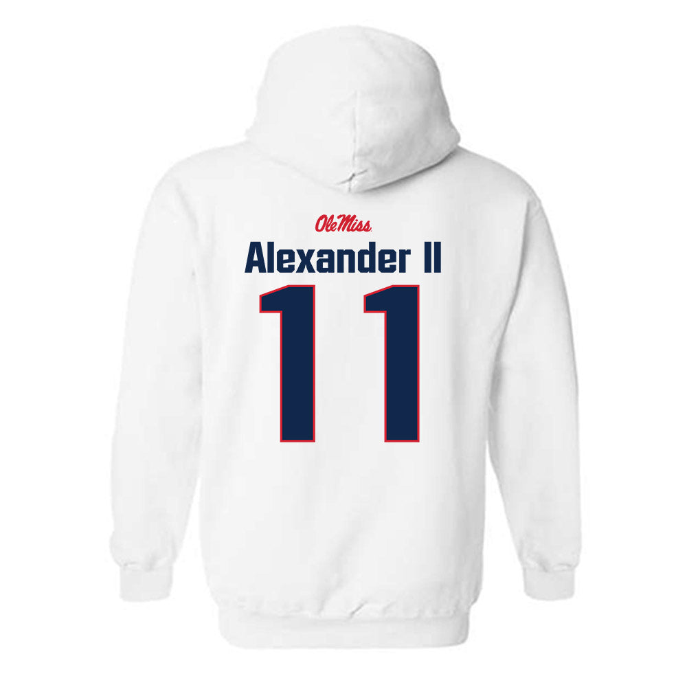Ole Miss - NCAA Football : Hilton Deuce Alexander II - Classic Shersey Hooded Sweatshirt-1