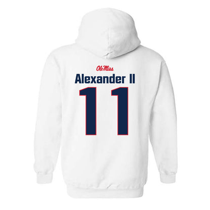 Ole Miss - NCAA Football : Hilton Deuce Alexander II - Classic Shersey Hooded Sweatshirt-1