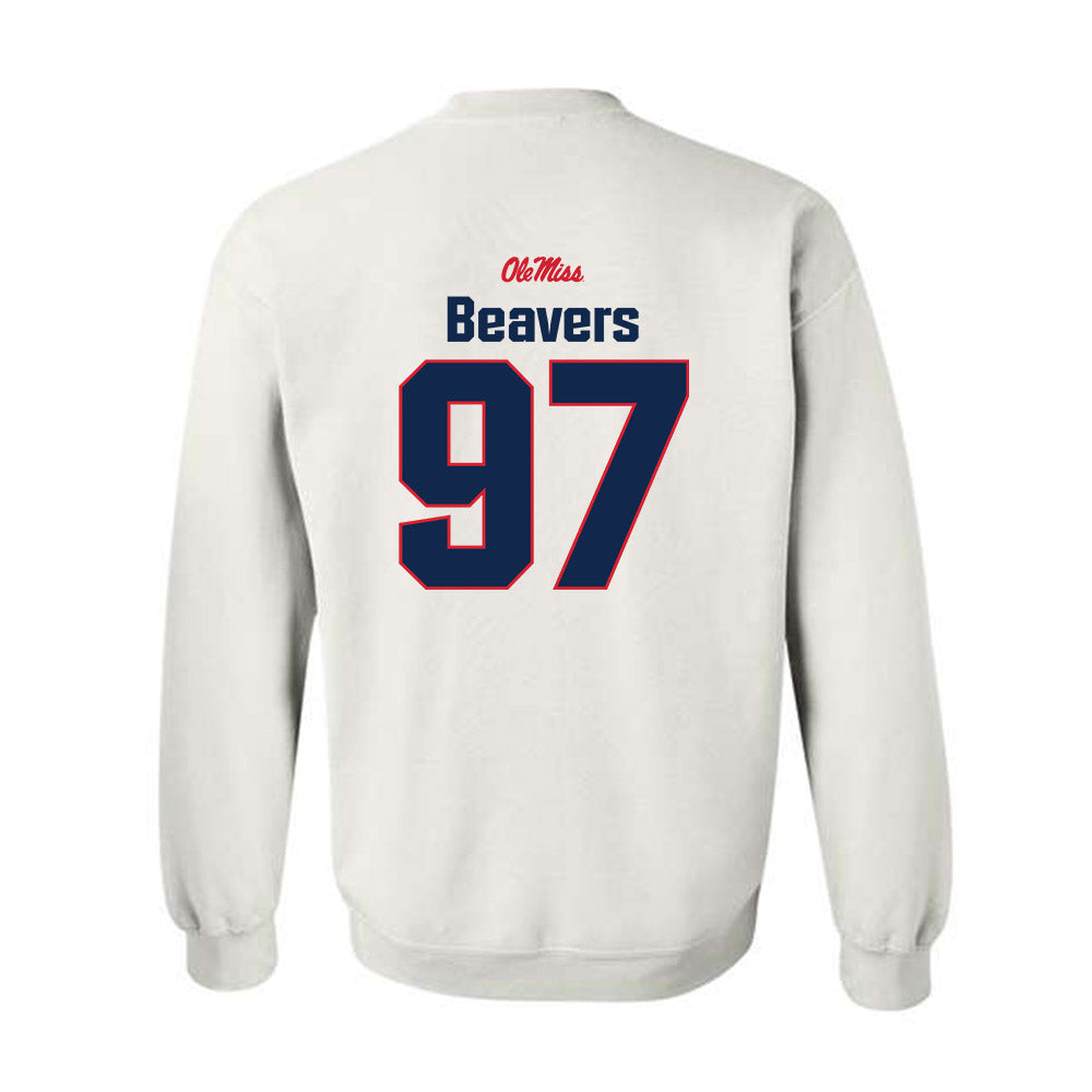 Ole Miss - NCAA Football : Kamron Beavers - Classic Shersey Crewneck Sweatshirt-1