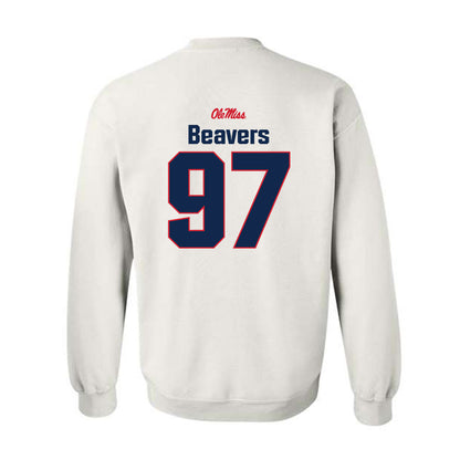 Ole Miss - NCAA Football : Kamron Beavers - Classic Shersey Crewneck Sweatshirt-1
