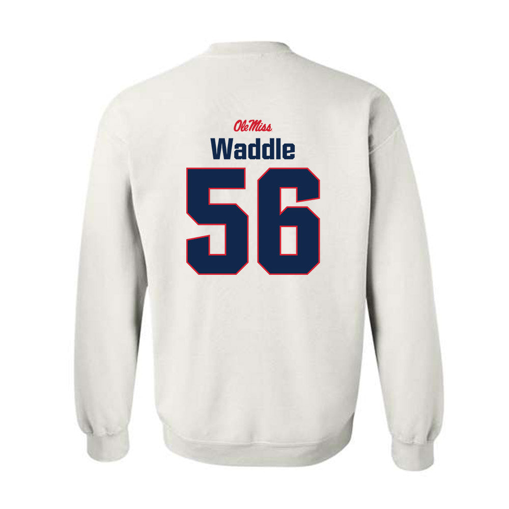 Ole Miss - NCAA Football : Mason Waddle - Classic Shersey Crewneck Sweatshirt-1
