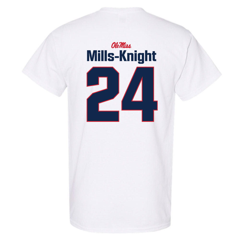 Ole Miss - NCAA Football : Shekai Mills-Knight - Classic Shersey T-Shirt-1