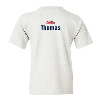 Ole Miss - NCAA Football : Case Thomas - Classic Shersey Youth T-Shirt-1