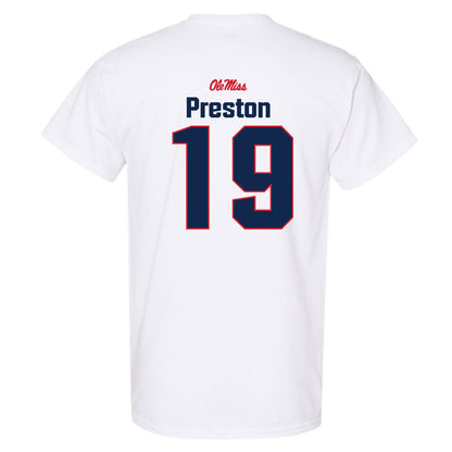 Ole Miss - NCAA Football : MJ Preston - Classic Shersey T-Shirt-1
