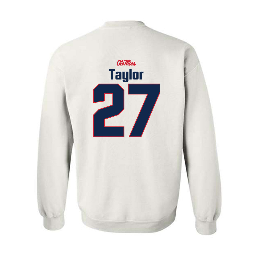 Ole Miss - NCAA Football : Macaleb Taylor - Classic Shersey Crewneck Sweatshirt-1