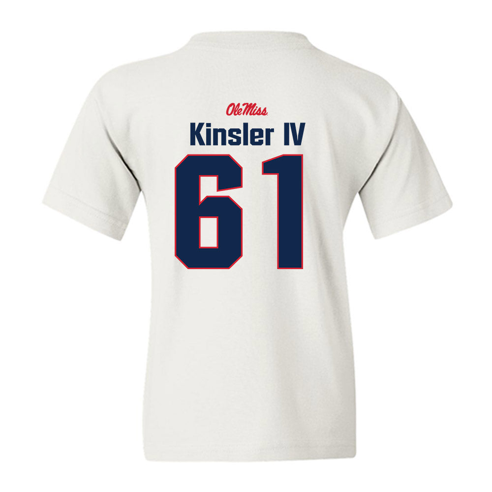 Ole Miss - NCAA Football : Tommy Kinsler IV - Classic Shersey Youth T-Shirt-1