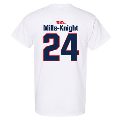 Ole Miss - NCAA Football : Shekai Mills-Knight - Classic Shersey T-Shirt-1