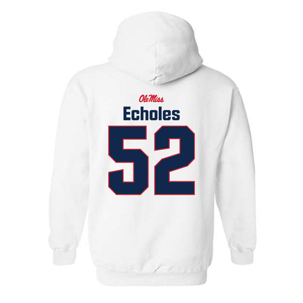 Ole Miss - NCAA Football : William Echoles - Classic Shersey Hooded Sweatshirt-1