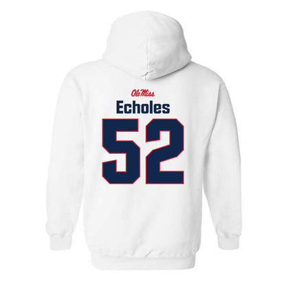 Ole Miss - NCAA Football : William Echoles - Classic Shersey Hooded Sweatshirt-1