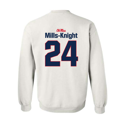 Ole Miss - NCAA Football : Shekai Mills-Knight - Classic Shersey Crewneck Sweatshirt-1