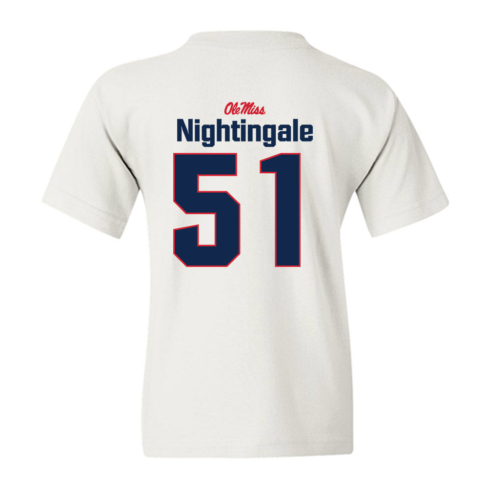 Ole Miss - NCAA Football : Trey Nightingale - Classic Shersey Youth T-Shirt-1