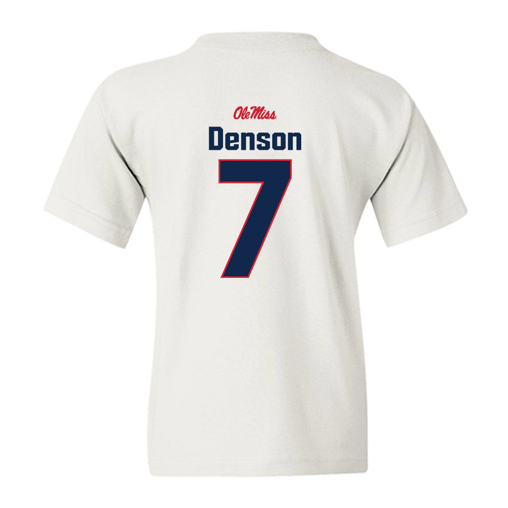 Ole Miss - NCAA Football : Sharif Denson - Classic Shersey Youth T-Shirt-1
