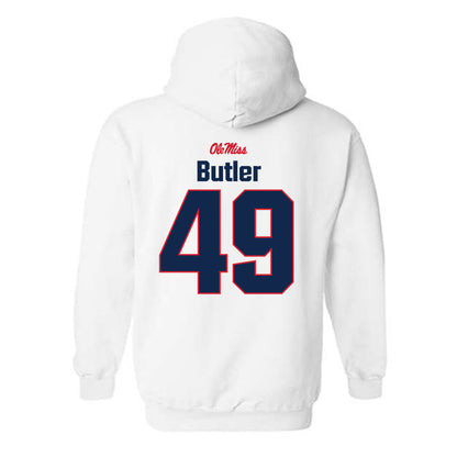 Ole Miss - NCAA Football : Tah'J Butler - Classic Shersey Hooded Sweatshirt-1