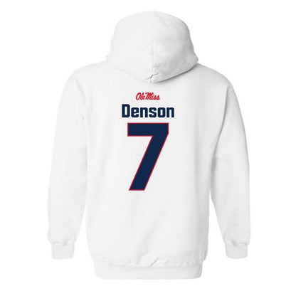 Ole Miss - NCAA Football : Sharif Denson - Classic Shersey Hooded Sweatshirt-1