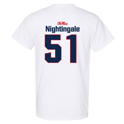 Ole Miss - NCAA Football : Trey Nightingale - Classic Shersey T-Shirt-1
