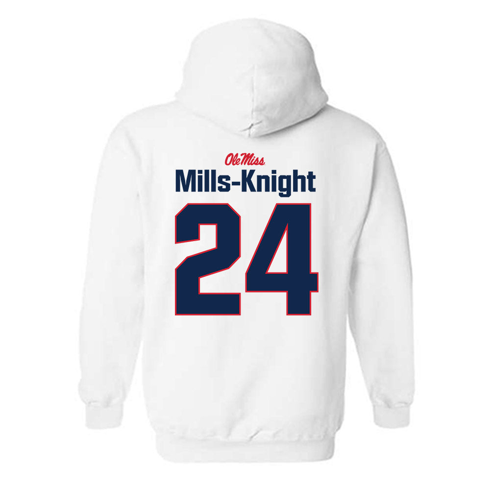 Ole Miss - NCAA Football : Shekai Mills-Knight - Classic Shersey Hooded Sweatshirt-1