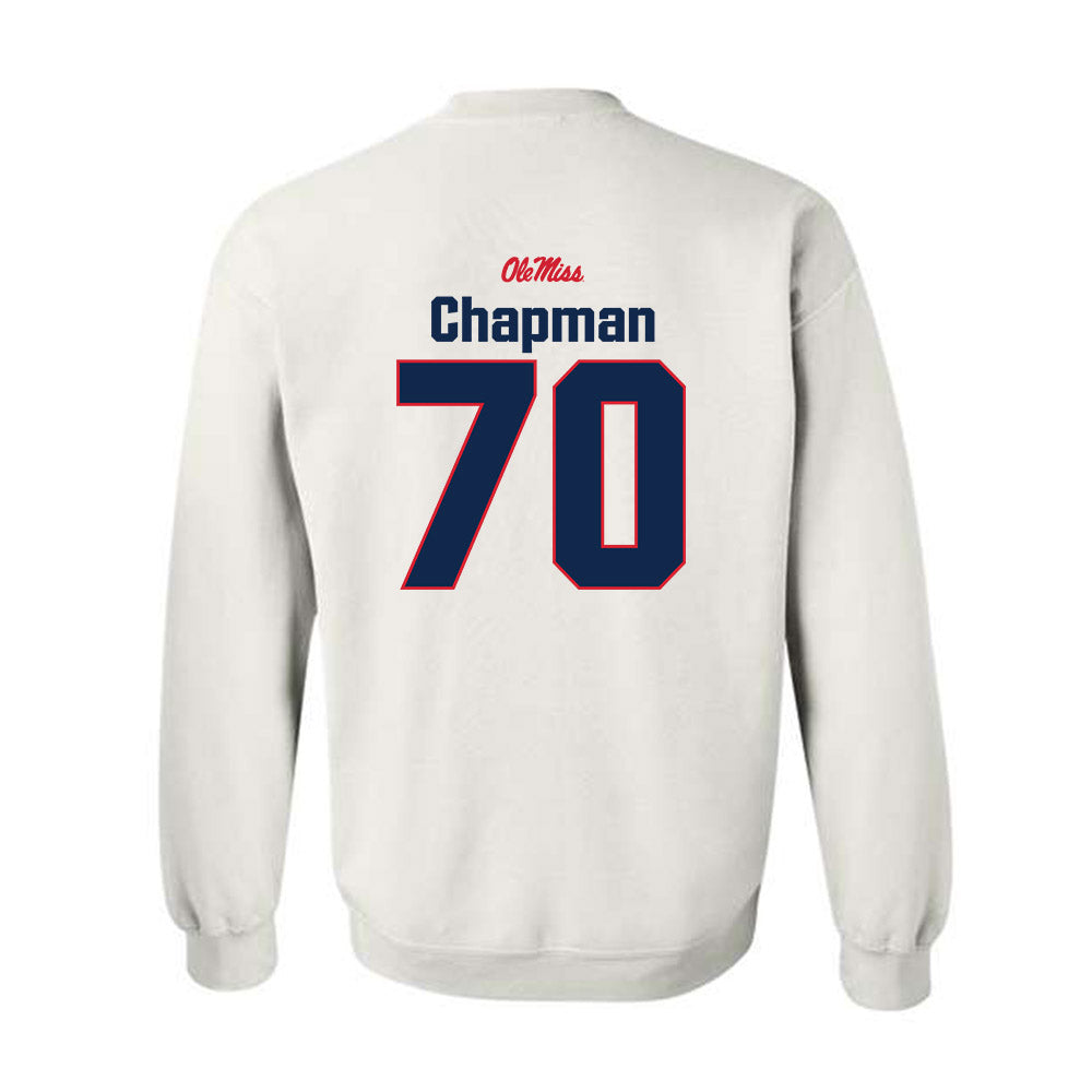 Ole Miss - NCAA Football : Jalan Chapman - Classic Shersey Crewneck Sweatshirt-1