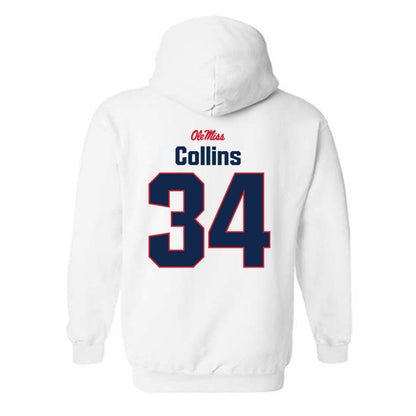 Ole Miss - NCAA Football : Raymond Collins - Classic Shersey Hooded Sweatshirt-1