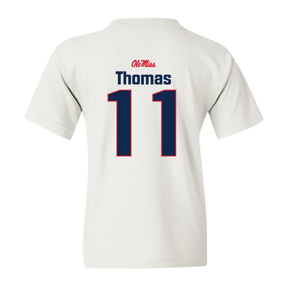 Ole Miss - NCAA Football : Keaton Thomas - Classic Shersey Youth T-Shirt-1