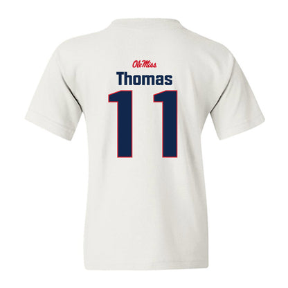 Ole Miss - NCAA Football : Keaton Thomas - Classic Shersey Youth T-Shirt-1