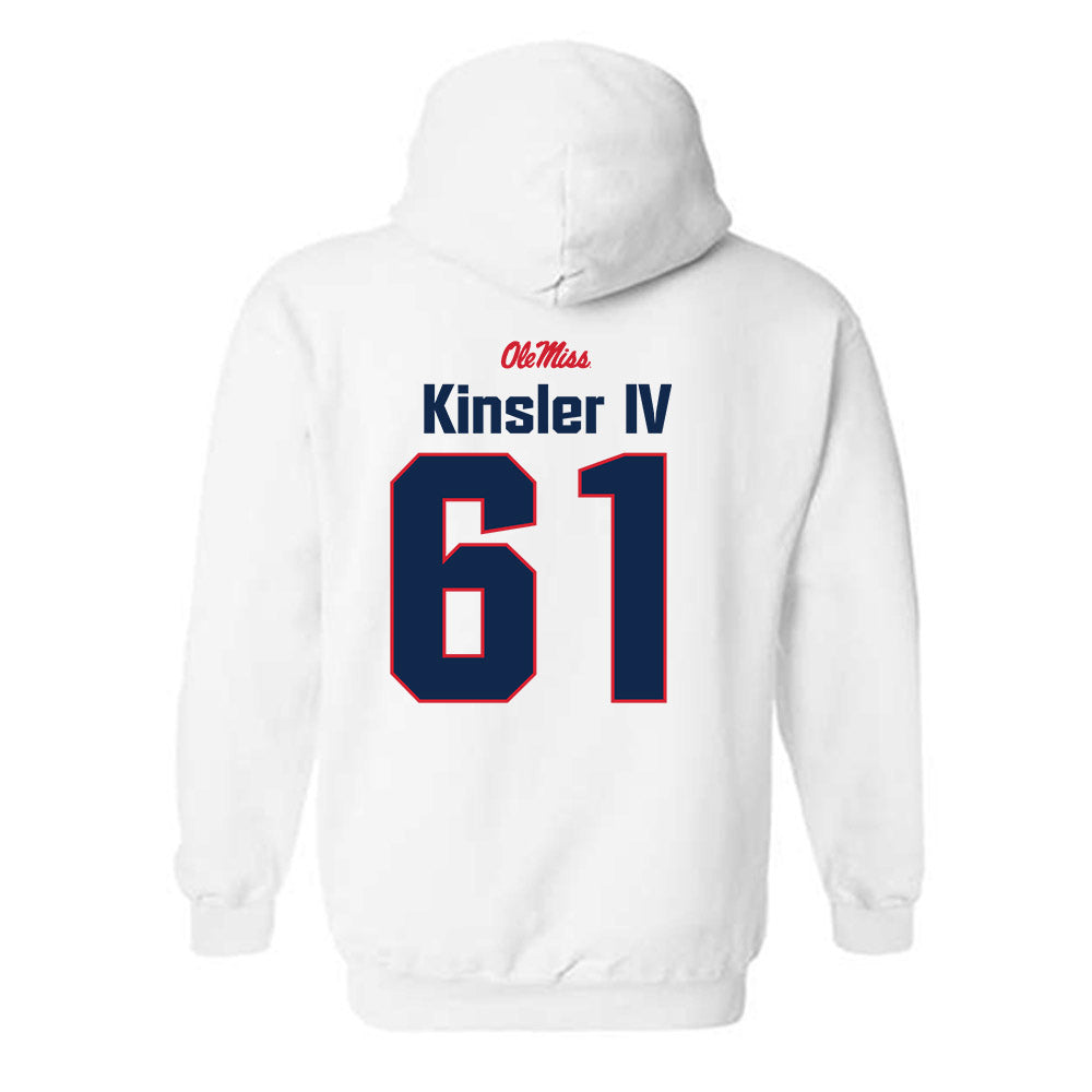 Ole Miss - NCAA Football : Tommy Kinsler IV - Classic Shersey Hooded Sweatshirt-1