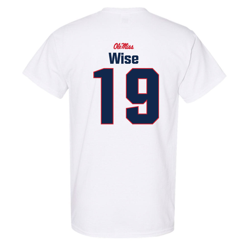 Ole Miss - NCAA Football : Rees Wise - Classic Shersey T-Shirt-1