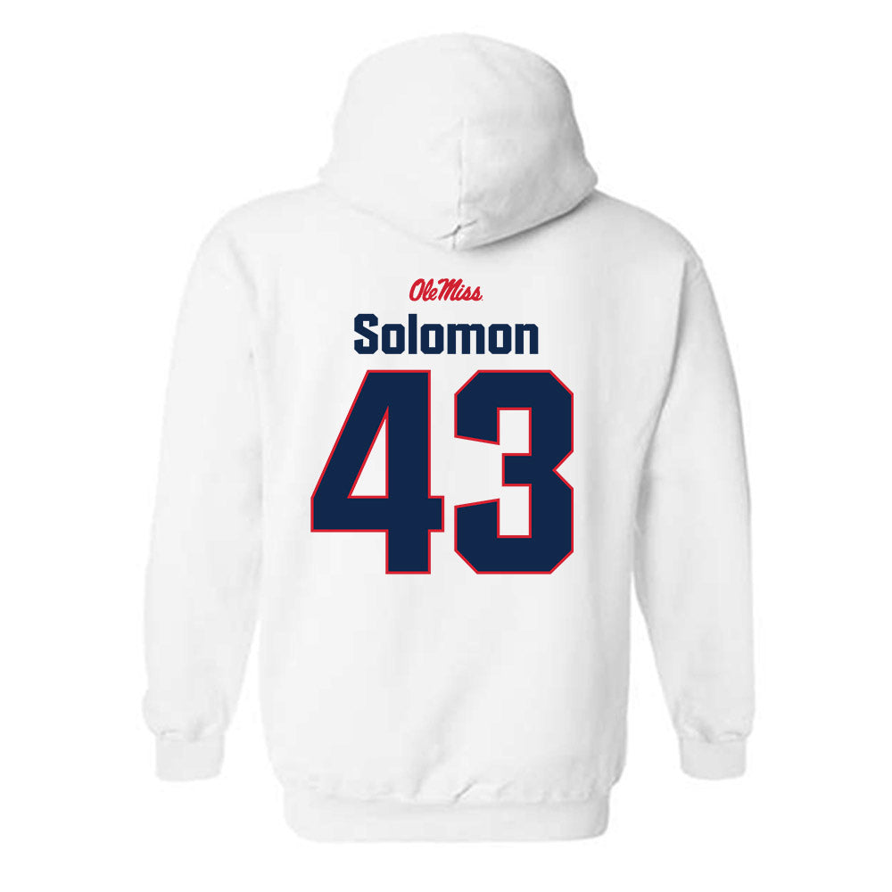 Ole Miss - NCAA Football : Isreal Solomon - Classic Shersey Hooded Sweatshirt-1