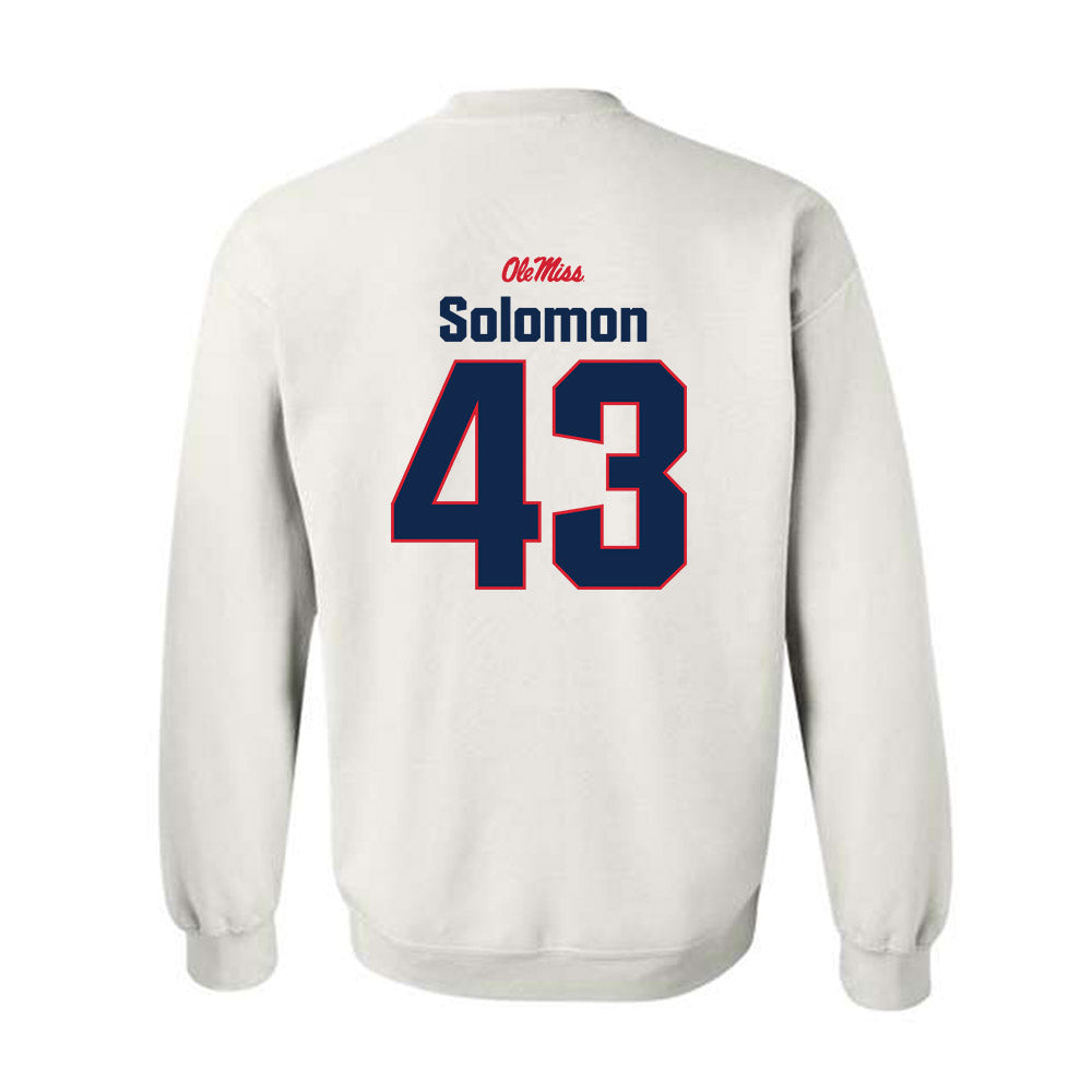Ole Miss - NCAA Football : Isreal Solomon - Classic Shersey Crewneck Sweatshirt-1