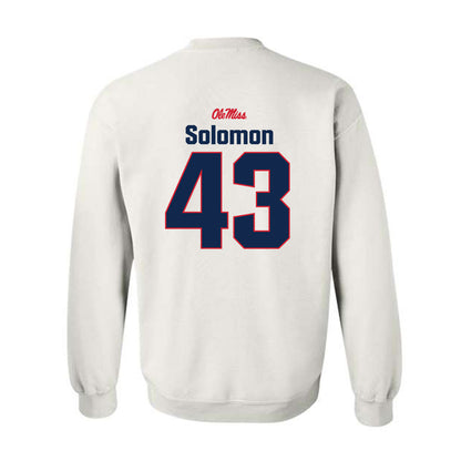 Ole Miss - NCAA Football : Isreal Solomon - Classic Shersey Crewneck Sweatshirt-1