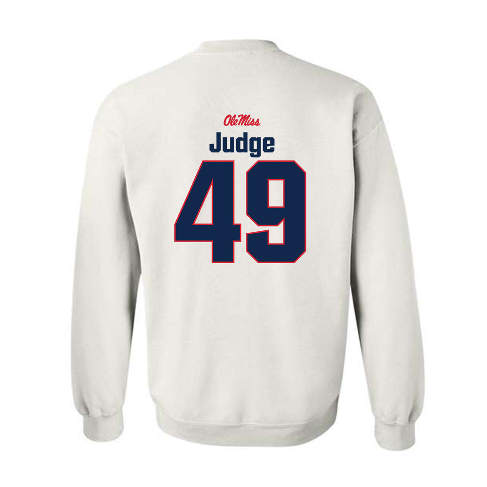 Ole Miss - NCAA Football : Sean Judge - Classic Shersey Crewneck Sweatshirt-1