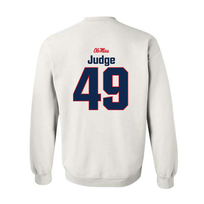 Ole Miss - NCAA Football : Sean Judge - Classic Shersey Crewneck Sweatshirt-1