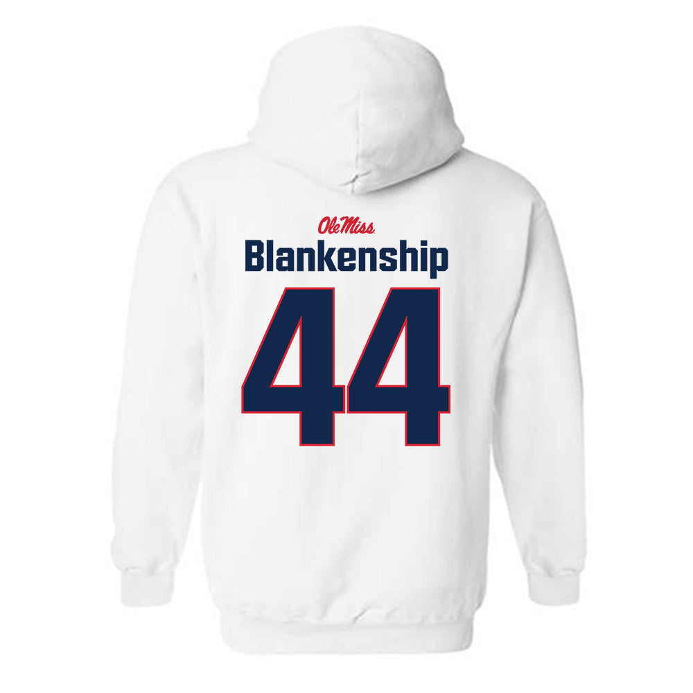 Ole Miss - NCAA Football : Caleb Blankenship - Classic Shersey Hooded Sweatshirt-1