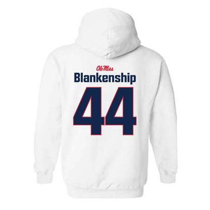 Ole Miss - NCAA Football : Caleb Blankenship - Classic Shersey Hooded Sweatshirt-1