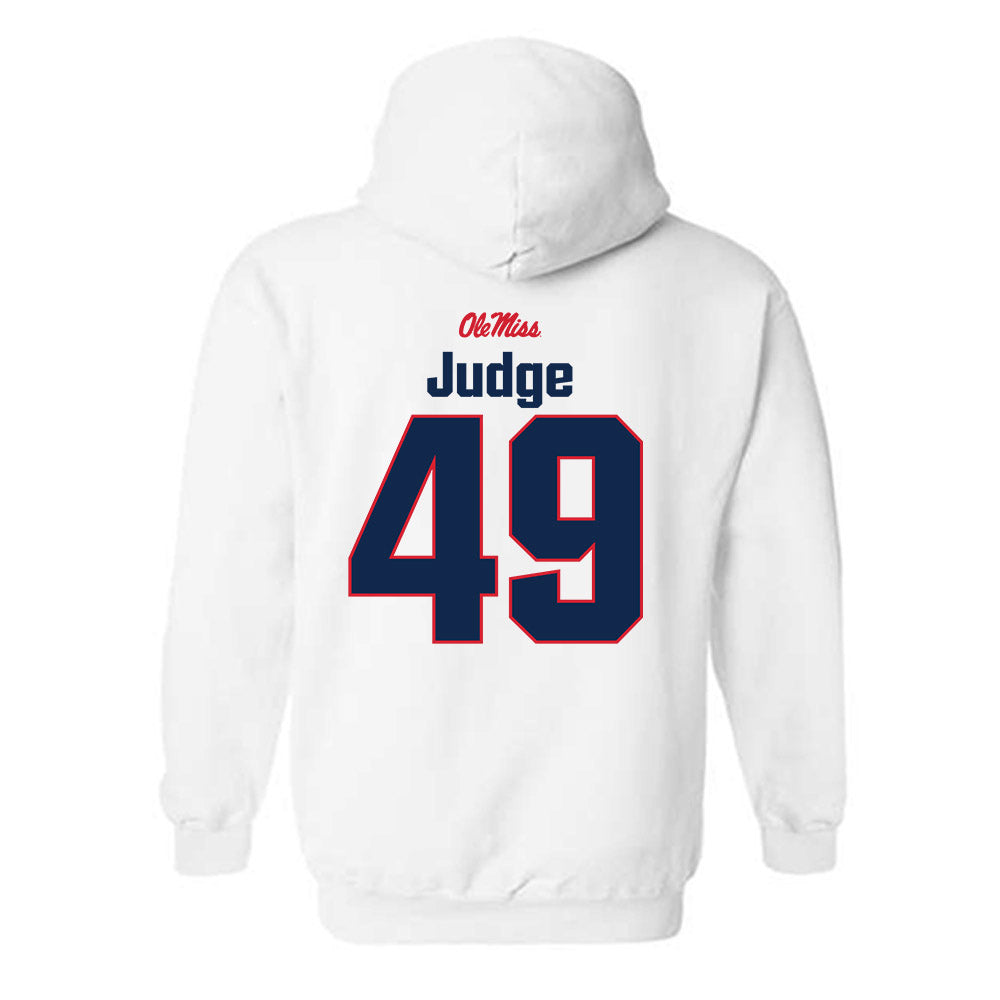 Ole Miss - NCAA Football : Sean Judge - Classic Shersey Hooded Sweatshirt-1