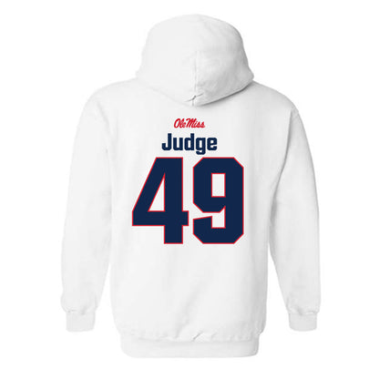 Ole Miss - NCAA Football : Sean Judge - Classic Shersey Hooded Sweatshirt-1