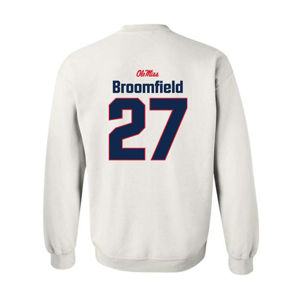 Ole Miss - NCAA Football : Patrick Broomfield - Classic Shersey Crewneck Sweatshirt-1