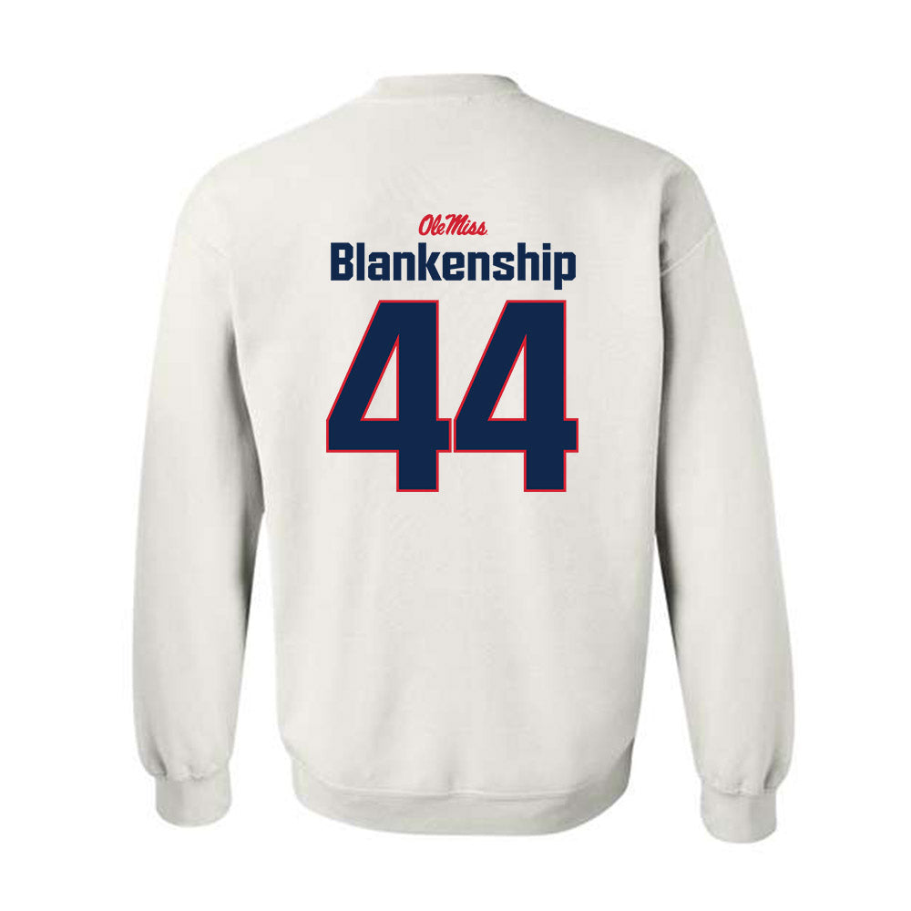 Ole Miss - NCAA Football : Caleb Blankenship - Classic Shersey Crewneck Sweatshirt-1