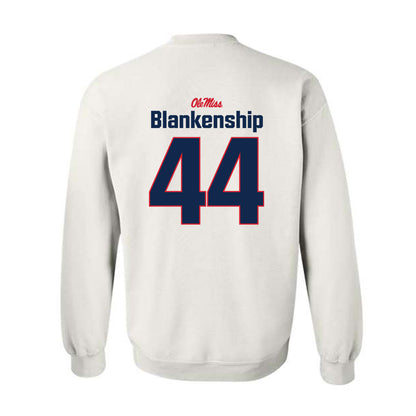 Ole Miss - NCAA Football : Caleb Blankenship - Classic Shersey Crewneck Sweatshirt-1