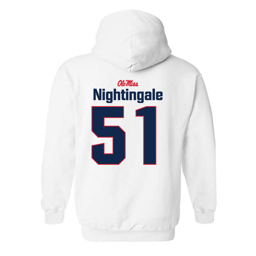 Ole Miss - NCAA Football : Trey Nightingale - Classic Shersey Hooded Sweatshirt-1