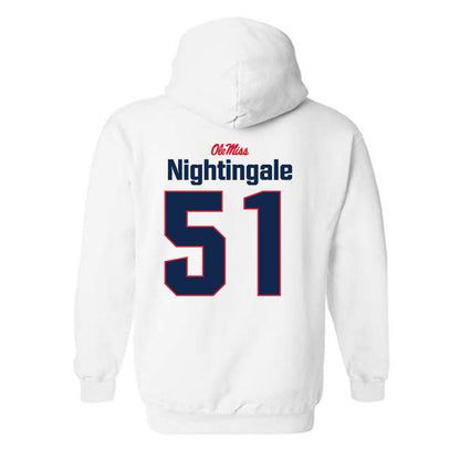 Ole Miss - NCAA Football : Trey Nightingale - Classic Shersey Hooded Sweatshirt-1