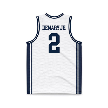 UConn - NCAA Men's Basketball : Silas Demary Jr - White Basketball Jersey-1