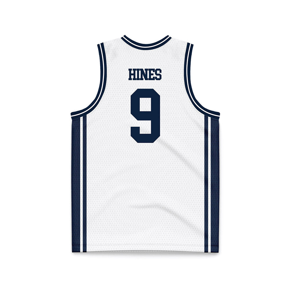UConn - NCAA Men's Basketball : Na'Jai Hines - White Basketball Jersey-1