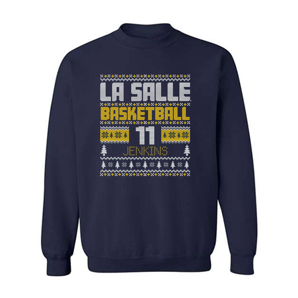 La Salle - NCAA Women's Basketball : Sania Jenkins - Crewneck Sweatshirt-0