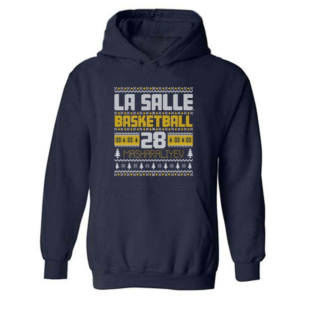 La Salle - NCAA Men's Basketball : Arlan Masharaliyev - Hooded Sweatshirt-0