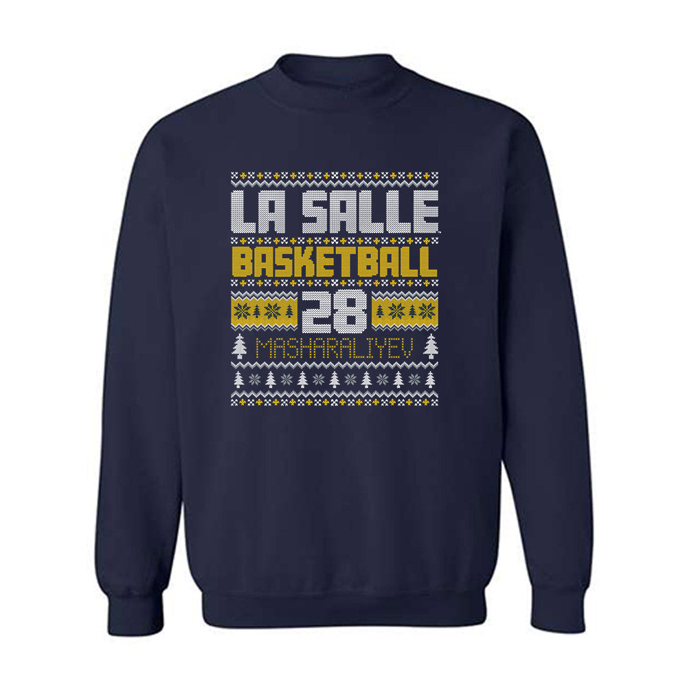 La Salle - NCAA Men's Basketball : Arlan Masharaliyev - Crewneck Sweatshirt-0