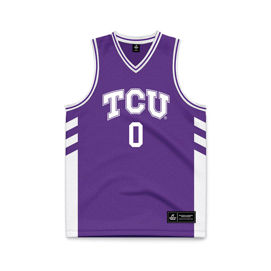 TCU - NCAA Women's Basketball : Camille Williams - Purple Basketball Jersey-0