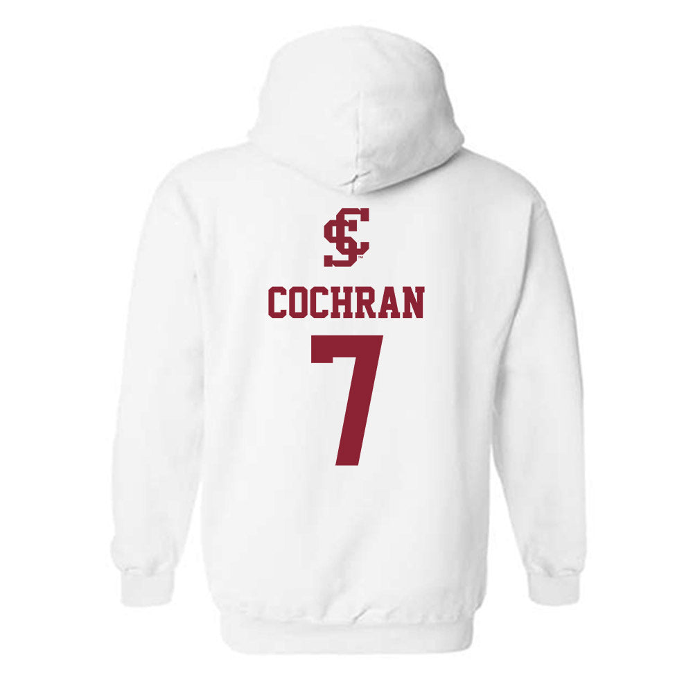 SCU - NCAA Men's Basketball : KJ Cochran - Sports Shersey Hooded Sweatshirt-1