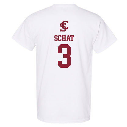 SCU - NCAA Women's Basketball : Kate Schat - T-Shirt-1