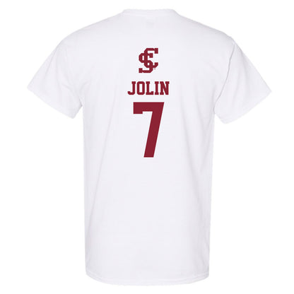 SCU - NCAA Men's Basketball : Eli Jolin - Sports Shersey T-Shirt-1