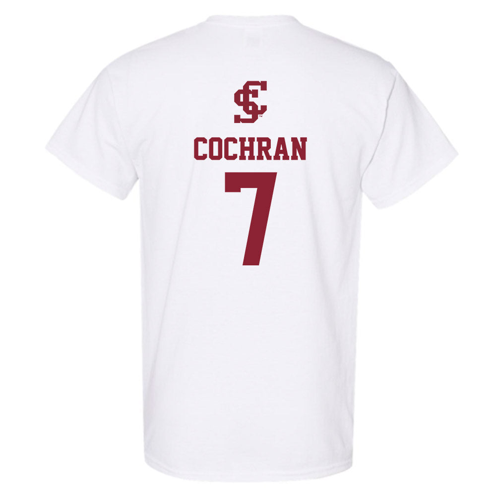 SCU - NCAA Men's Basketball : KJ Cochran - Sports Shersey T-Shirt-1